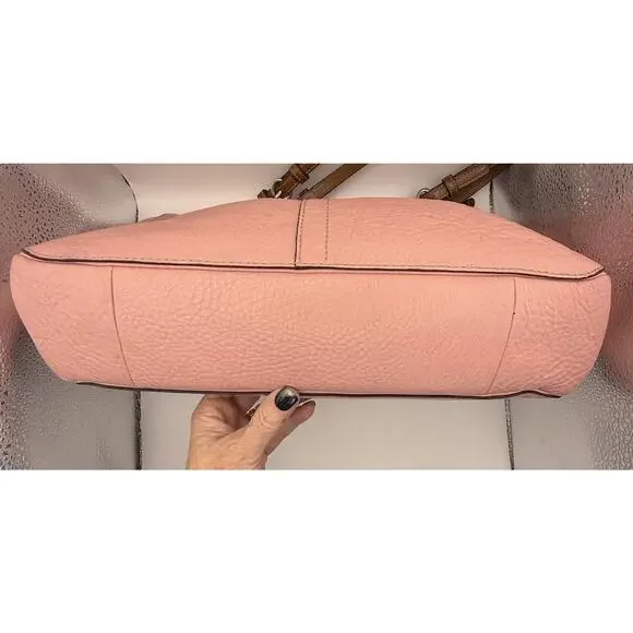 Vintage COACH CHELSEA F10892 Pebbled Leather Tote Shoulder Bag Handbag Rare Pink - Picture 7 of 14